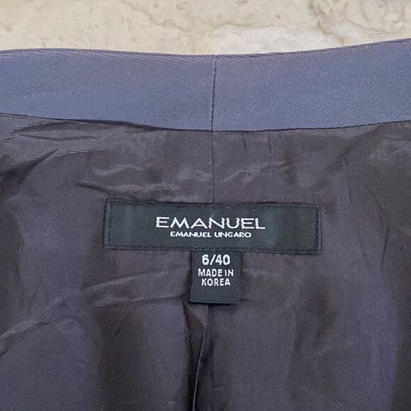 Emmanuel Ungaro Fitted Minimalist Grey Jacket - Picture 6 of 11